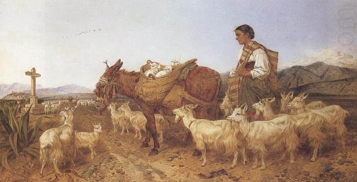 Richard ansdell,R.A. Going to Market (mk37) china oil painting image